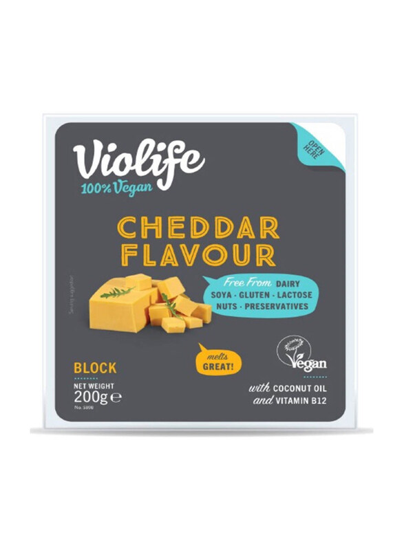 

Violife Vegan Cheddar Cheese Block, 200g