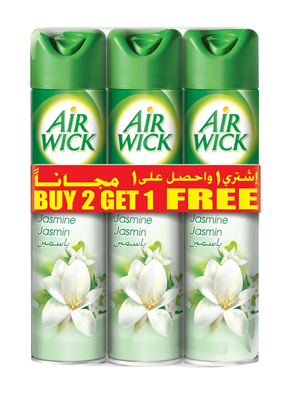 

Air Wick Aerosol Jasmine Air Freshener, 3 Pieces x 300ml