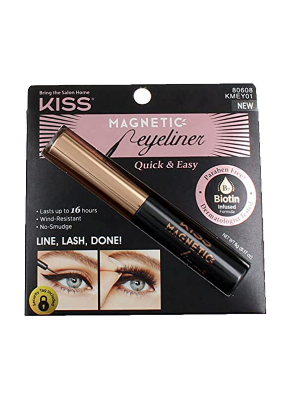 

Kiss Magnetic Eyeliner, 5g, KMEY01C, Black