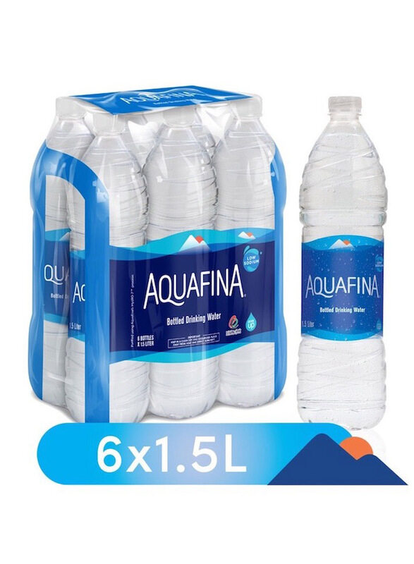 

Aquafina Bottled Drinking Water, 6 x 1.5 Liters