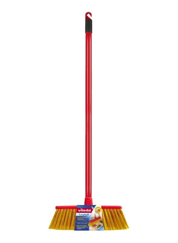 

Vileda Outdoor Broom Standard Stick, Red