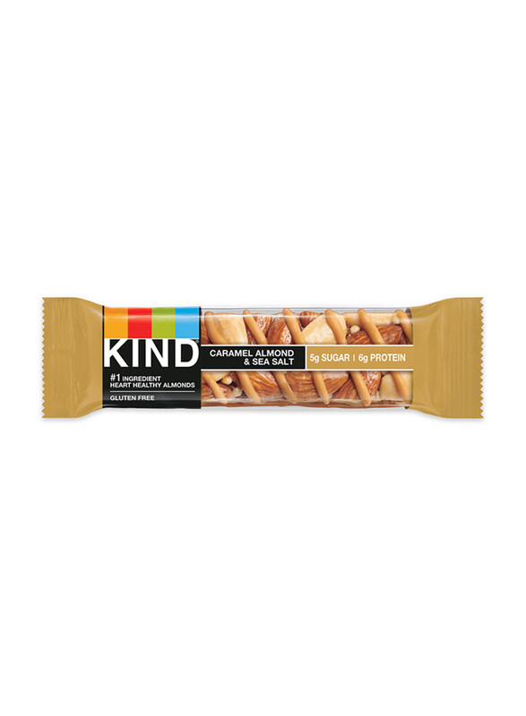 

Be-Kind Caramel Almonds & Sea Salt Bar, 40g