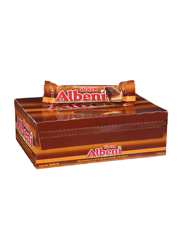 

Ulker Albeni Milk Choco Coated Chocolate Bar, 24 x 40g