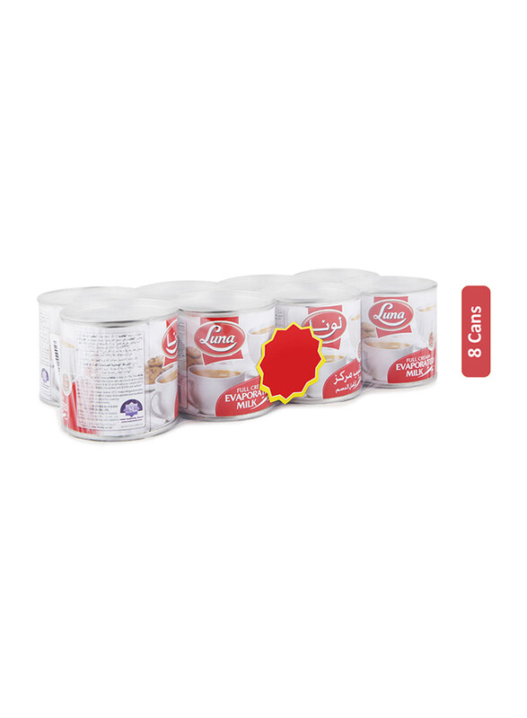 

Luna Full Cream Evaporated Milk, 8 Cans