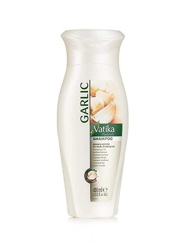 

Vatika Garlic Hair Growth Shampoo for All Hair Types, 400ml