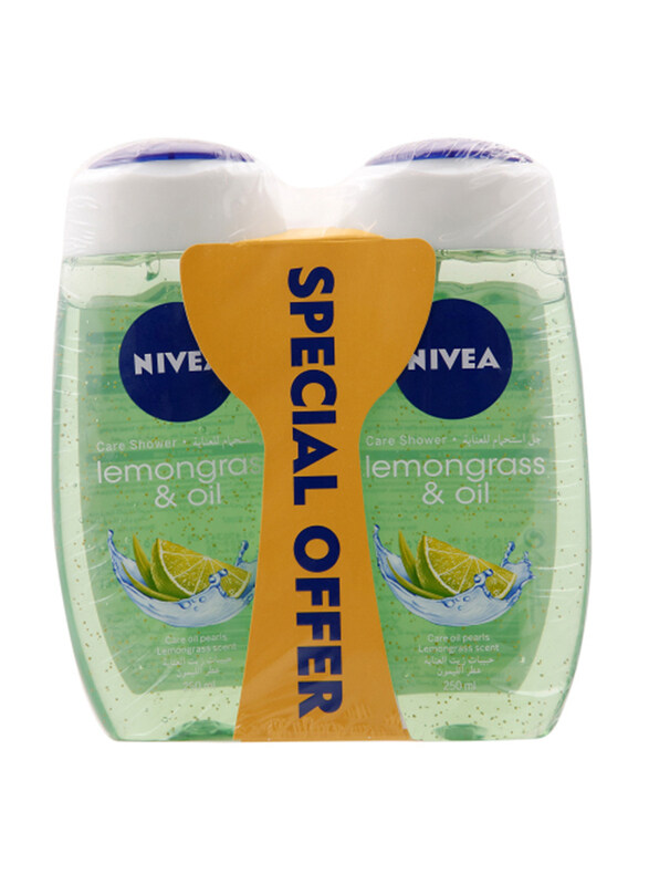 

Nivea Water Lemon and Oil Shower Gel for Women, 2 x 250ml