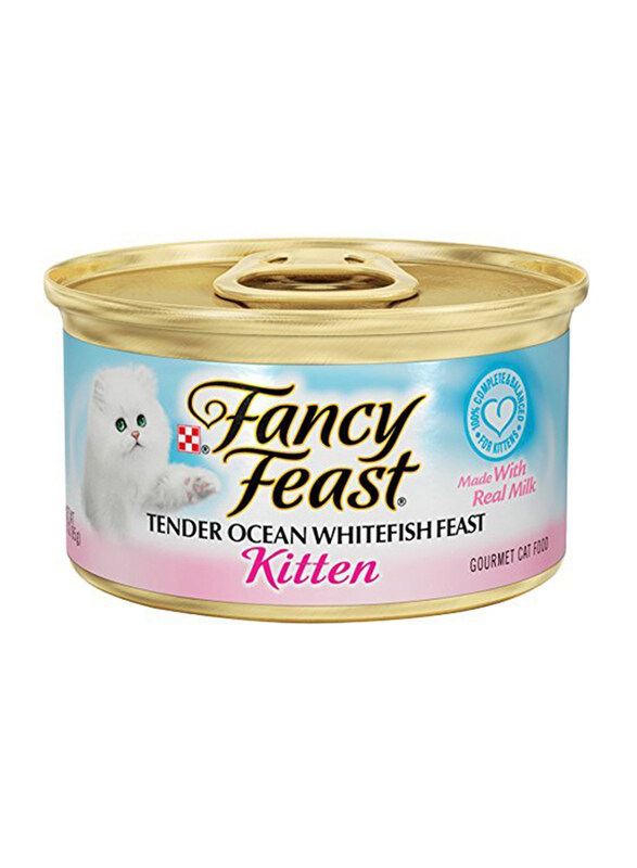 

Fancy Feast Kitten Ocean Whitefish Wet Cat Food, 85 grams