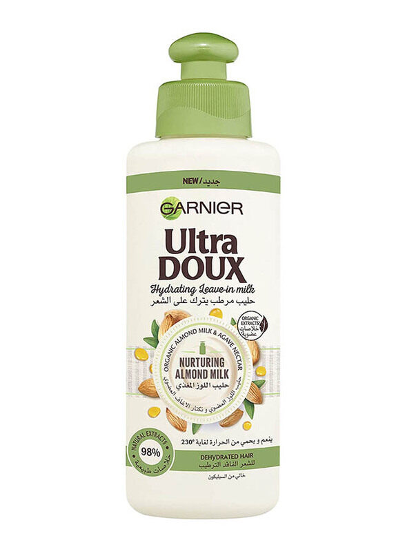 

Garnier Ultra Doux Hydrating Leave-in-Milk Hair Cream for All Hair Type, 200ml