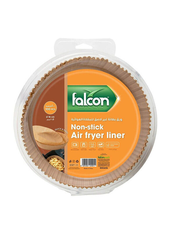 

Falcon 100-Piece 6.3-inch Round Air fryer Liner Kraft, Beige