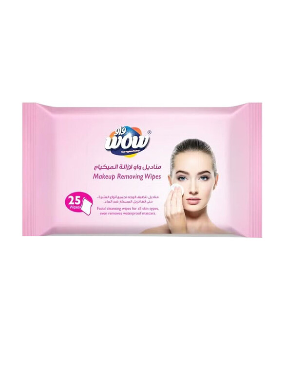 

Wow Makeup Remover, 25 Wipes