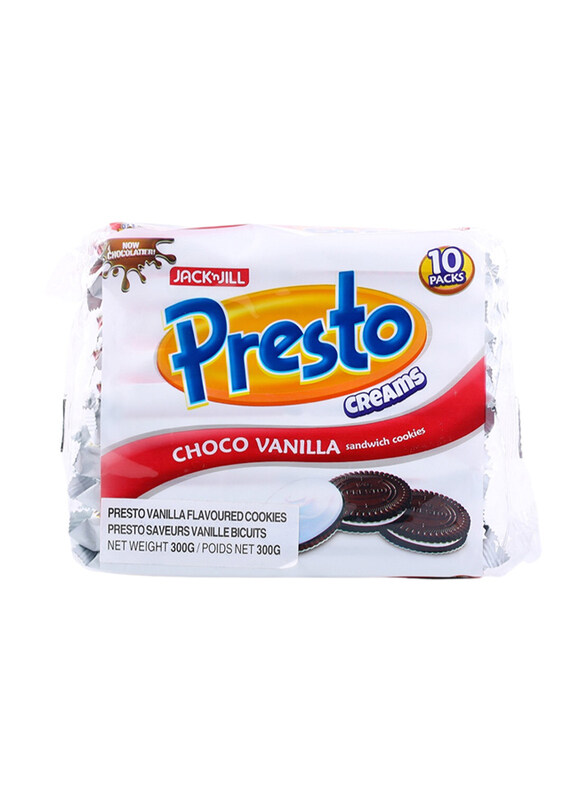 

Jack N Jill Presto Cookies Vanilla, 10 x 30g