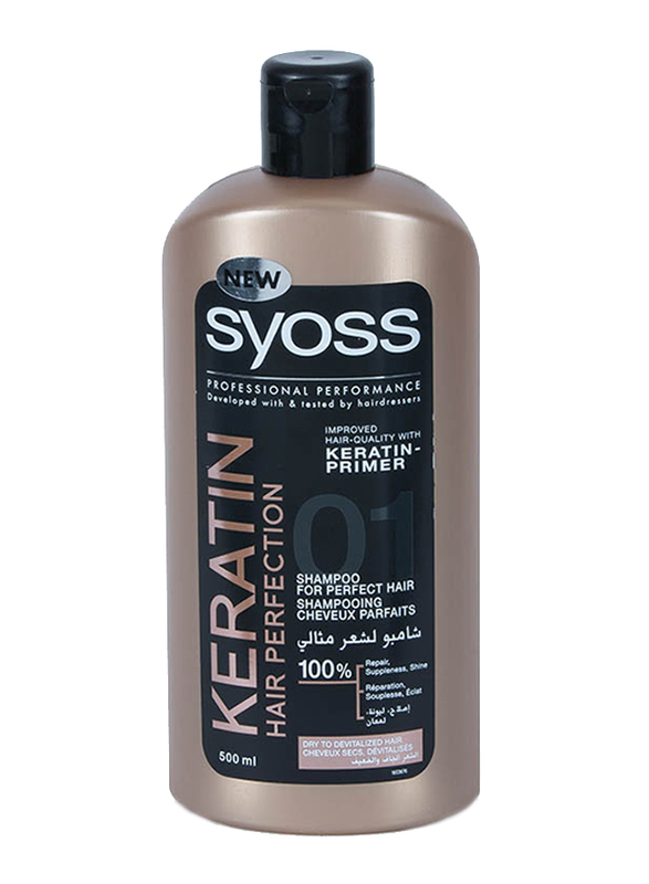 Syoss Keratin Hair Protection Shampoo for All Hair Types, 500ml
