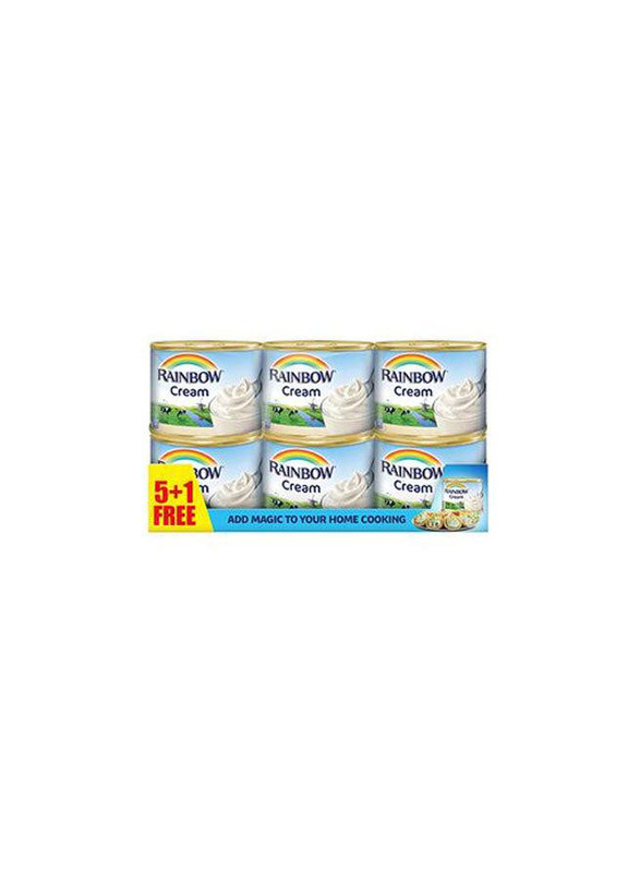 Rainbow Cooking Cream, Pack of 6 x 170g