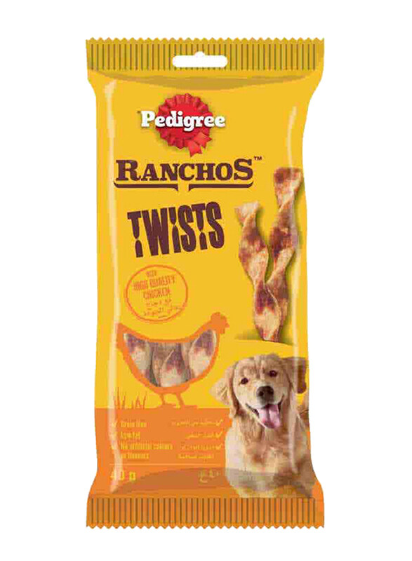 

Pedigree Ranchos Twist Dog Treat Dry Food, 40g