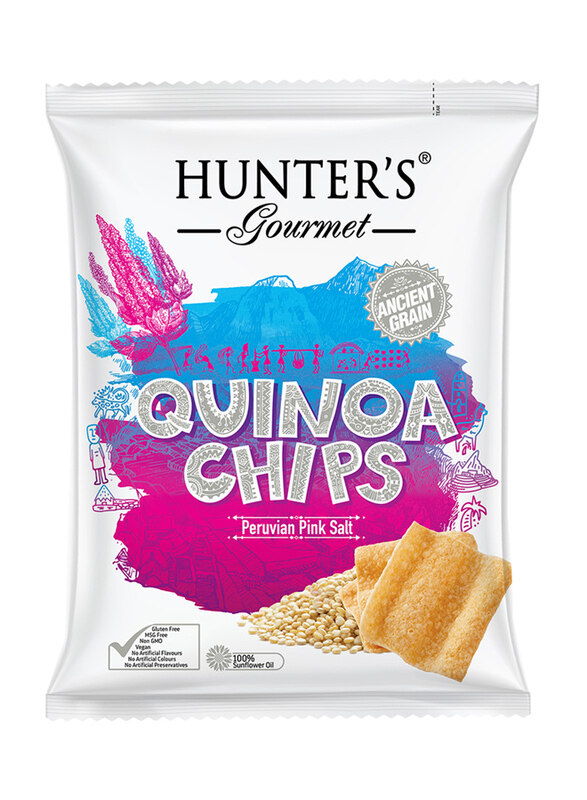 

Hunter'S Gourmet Quinoa Peruvian Pink Salt Chips, 75g