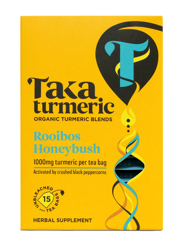 

Taka Turmeric Organic Turmeric Blends Rooibos Honeybush Tea, 15 Tea Bags x 2.2g