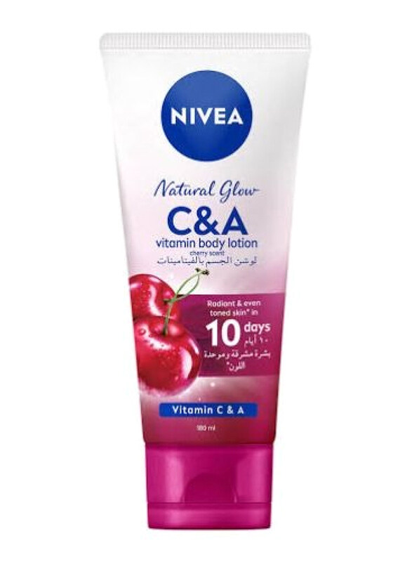 

Nivea Body Lotion Vitamin C and E with Natural Glowing Cherry Scent, 180 ml