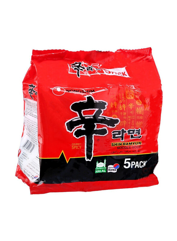 

Nongshim Shin Ramyun Noodle Soup, 5 x 120g