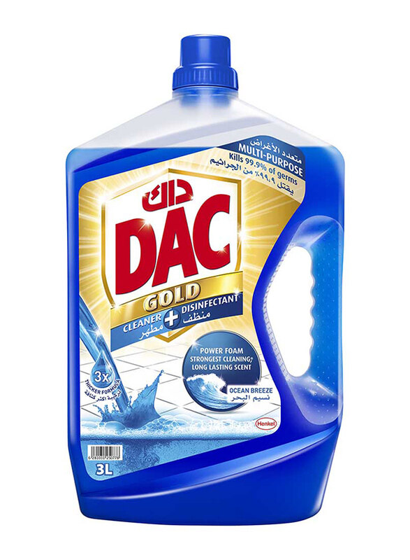 

DAC Gold Ocean Breeze Disinfectant Floor Cleaner, 3 Liter