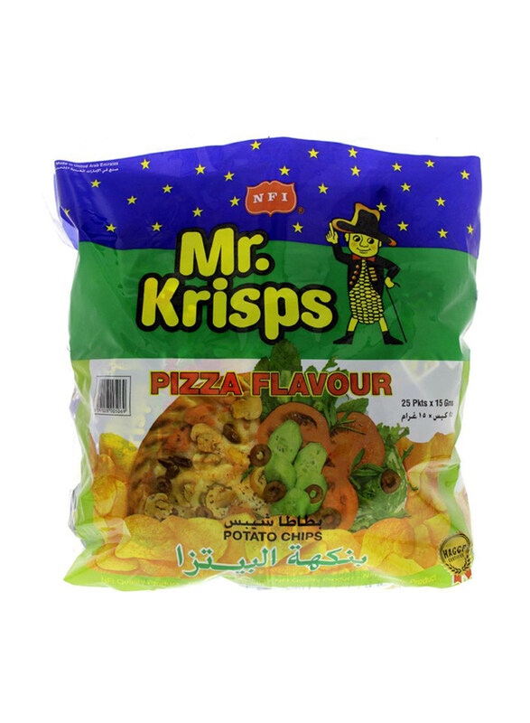 

Mr.Krisps Pizza Flavour Potato Chips, 25 x 15g