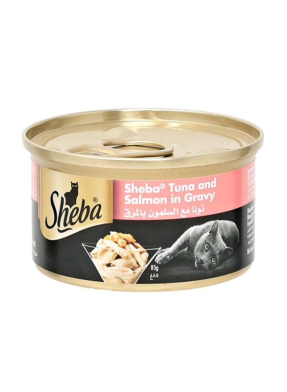 

Sheba Flaked Tuna & Salmon in Gravy Wet Cat Food, 85 grams