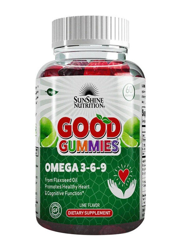 

Sunshine Nutrition Good Gummies Omega 3-6-9, 60 Gummies