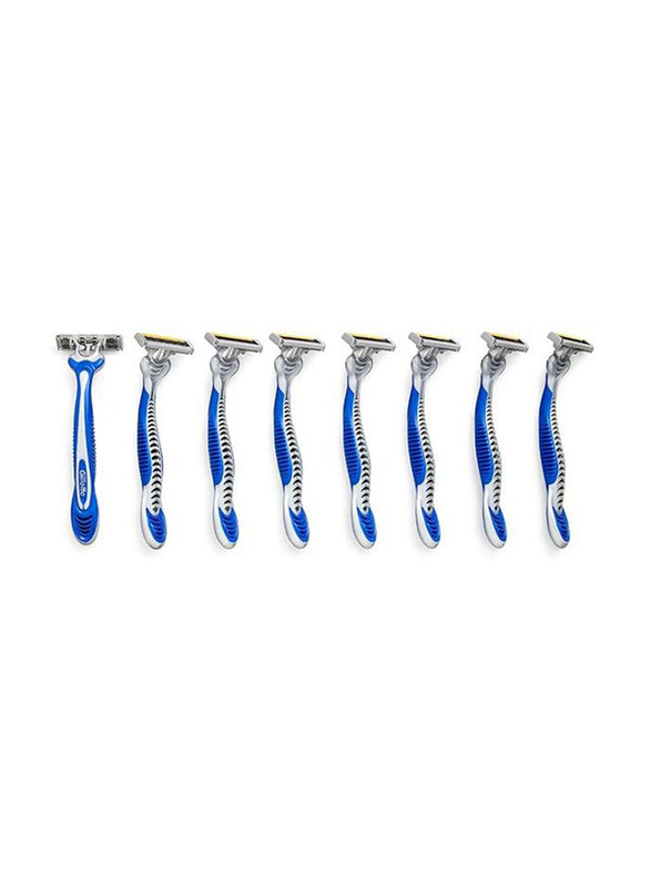 Gillette Blue3 Disposable Razor, 8 Pieces