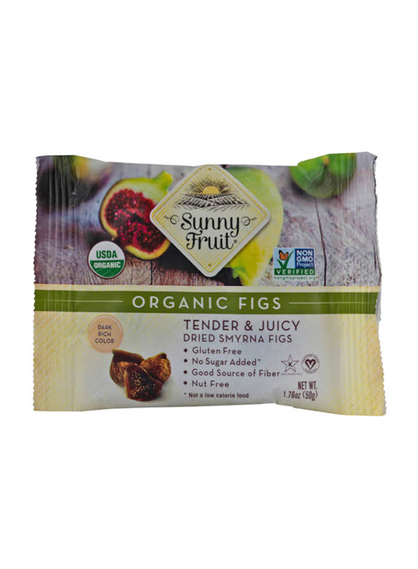 Sunny Fruit Orgnc Dried Figs, 50g