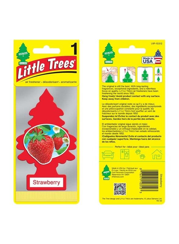 

Little Trees Paper Strawberry Air Freshener Scented Hanging, One Size