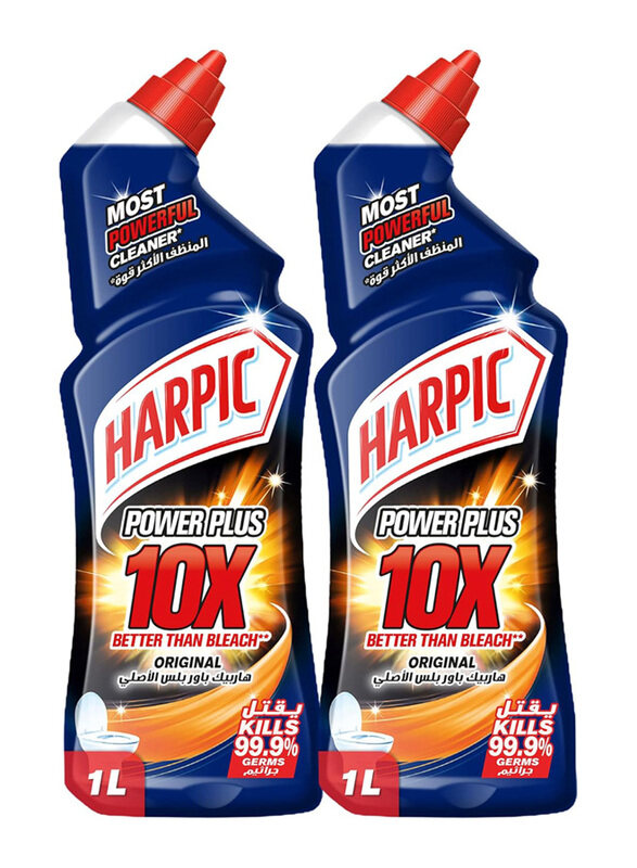 

Harpic Power Plus 10X Toilet Cleaner Liquid, 2 x 1L