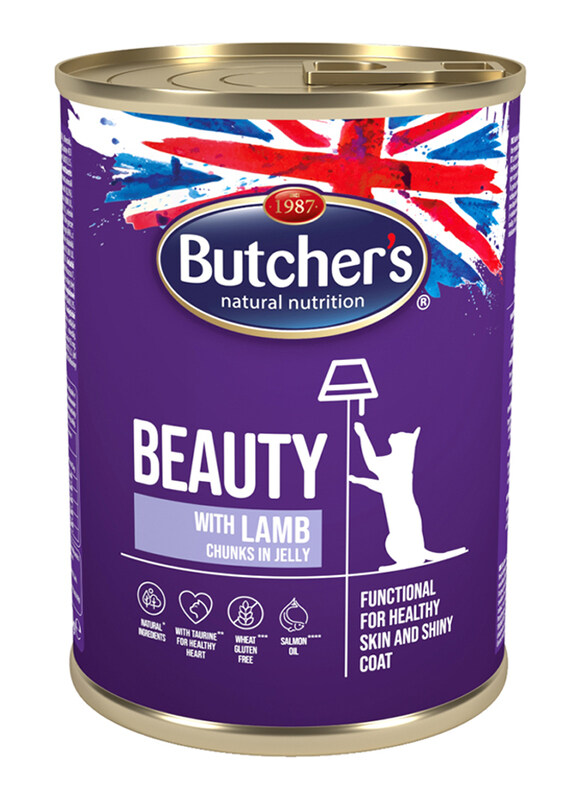 

Butcher's Cat Beauty with Lamb Chunks in Jelly Cat Wet Food, 400g