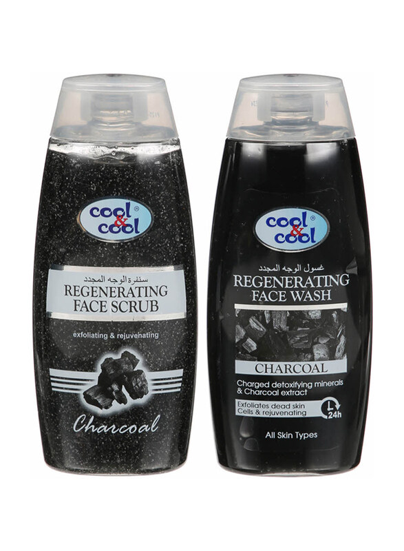 

Cool & Cool Regenerating Face Wash & Face Scrub, 2 x 200ml