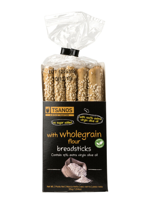 

Tsanos Breadsticks with Wholegrain Flour, 55g