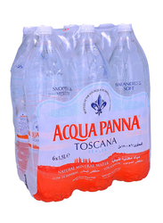Acqua Panna Natural Mineral Water, 6 Bottles x 1.5 Liter