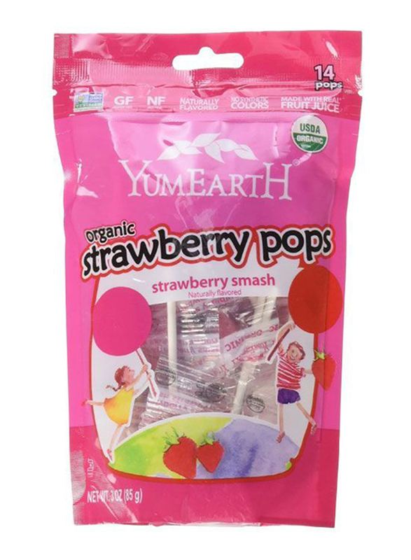 

YumEarth Organic Strawberry Lollipops, 14 Pieces x 87g