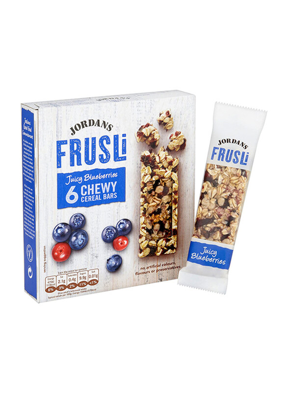 

Jordans Frusli Juicy Blueberries Chewy Cereal Bar, 6 x 30g