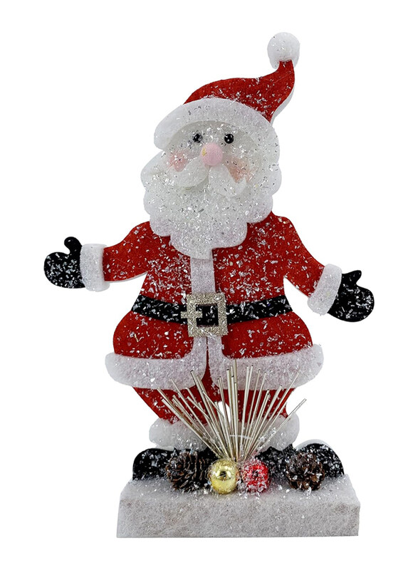 

Christmas Magic Santa Table Decoration, 30cm, White/Red