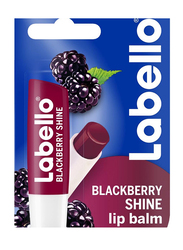 Labello Blackberry Shine Lip Balm, Maroon, Red