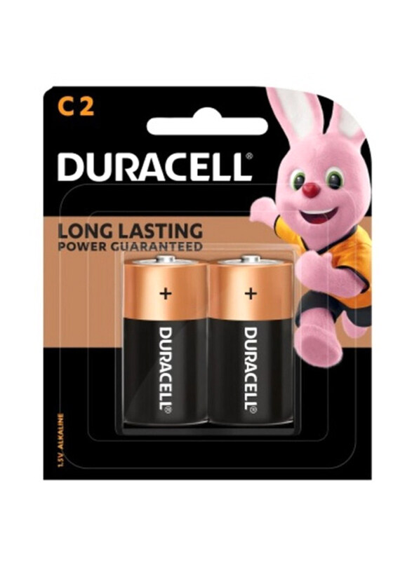 

Duracell Size C Alkaline Batteries, 2 Pieces, Multicolour