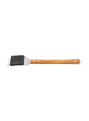 Paradiso 44cm Stainless Steel Brush With Wooden Handle, Multicolour