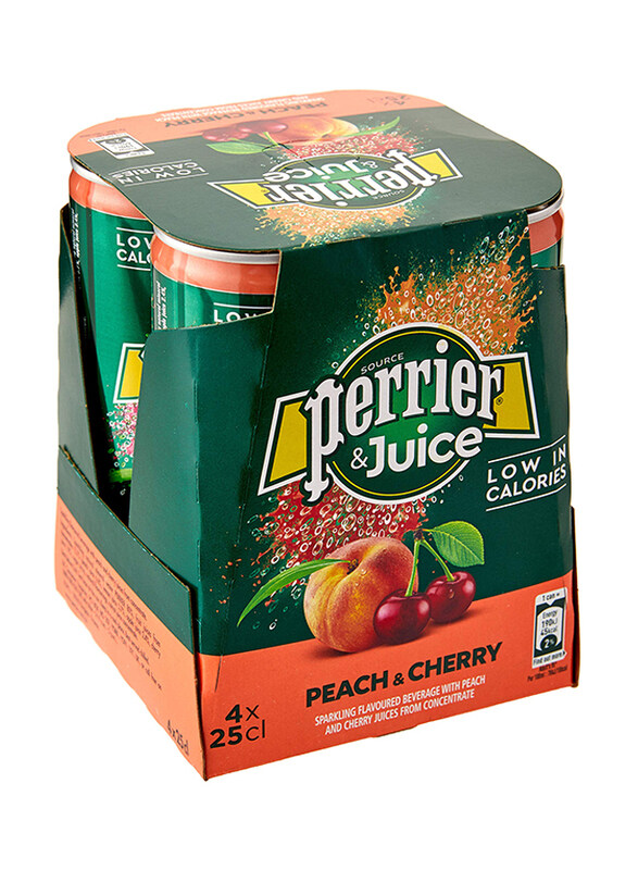 

Perrier Peach & Cherry Juice, 4 x 250ml