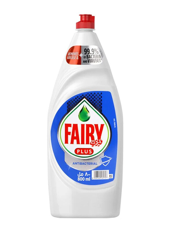 

Fairy Plus Antibacterial Dishwash Liquid, 800ml