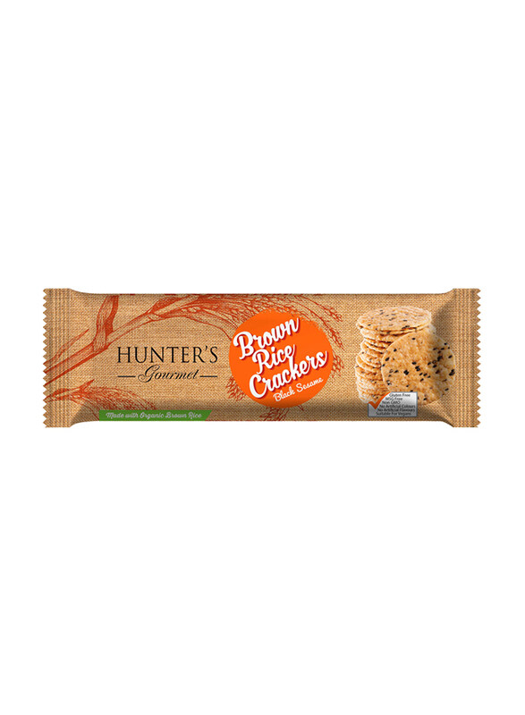 

Hunter's Gourmet Brown Rice Crackers Black Sesame, 100g
