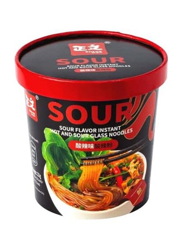 

Zheng Wen Sour Flavour Instant Hot & Sour Glass Noodles, 121g