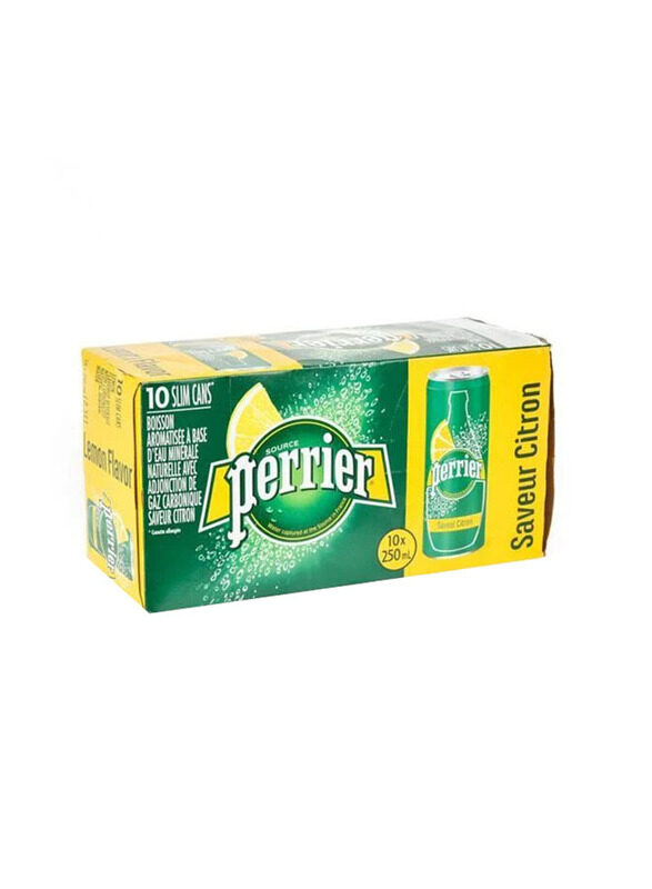 

Perrier Water Lemon Slim Can, 10 x 250ml