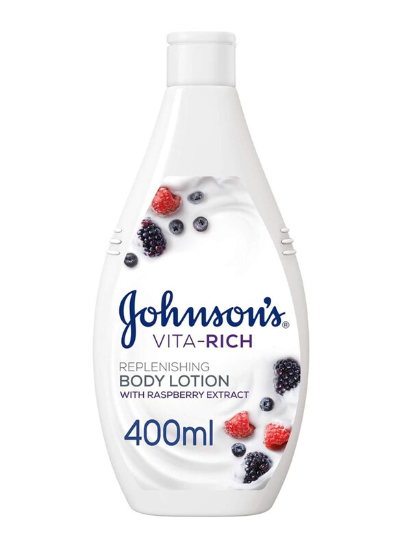 

Johnson's Vita-Rich Replenishing Body Lotion with Raspberry Extract, 400ml