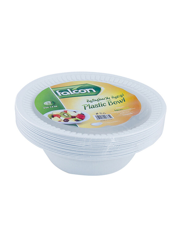 

Falcon 25-Piece M13 Plastic Round Bowl, White