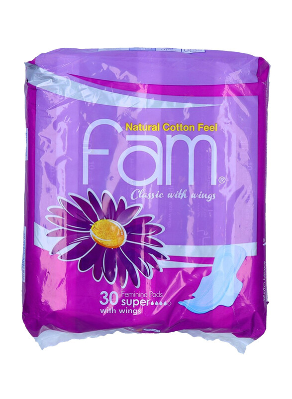 

Fam Classic with Wings Regular Sanitary Pads, 30 Pieces