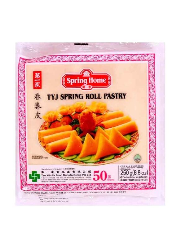 

Spring Home Tyj Spring Roll Pastry, 50 Piece, 250g