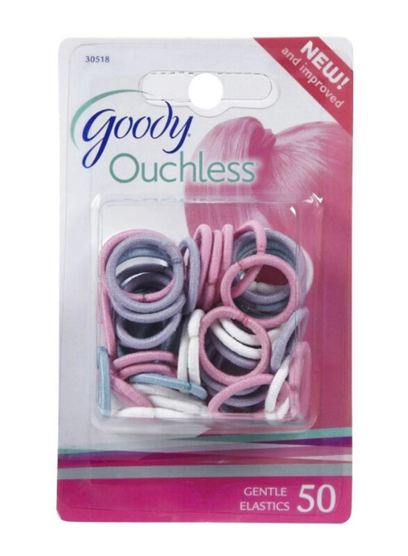 

Goody Girls Ouchless Mini Braided Elastics, 50 Pieces, Assorted